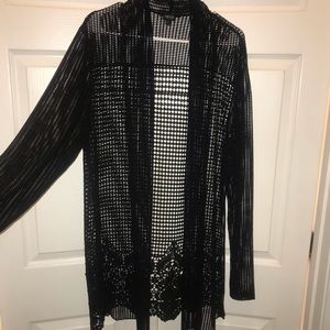 Sheer Beach cover-up with matching scarf